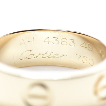 Cartier 18K Yellow Gold 5.5mm LOVE Ring 49 4.75 4 of 5