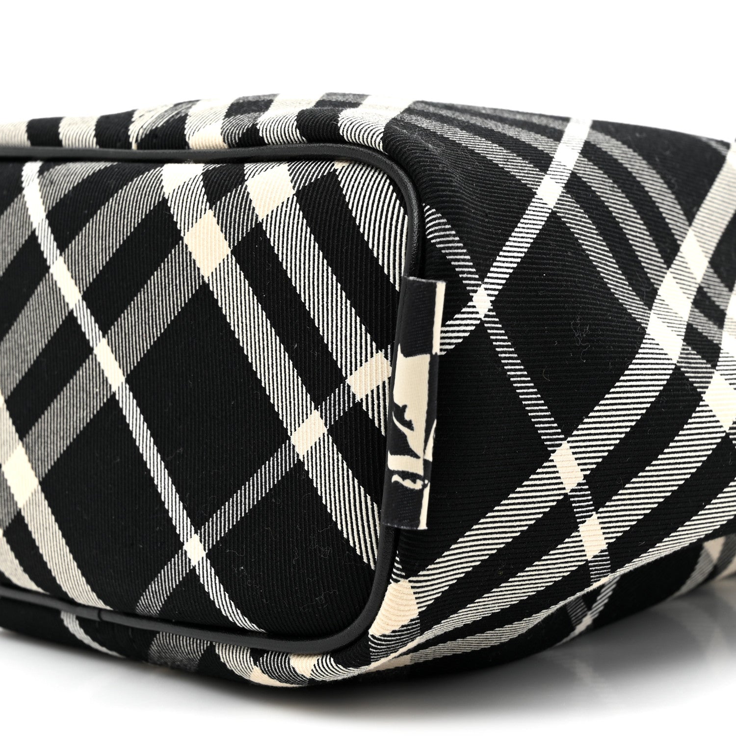 Burberry Check Mini Bucket Bag Black Calico 9 of 10