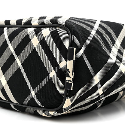 Burberry Check Mini Bucket Bag Black Calico 9 of 10