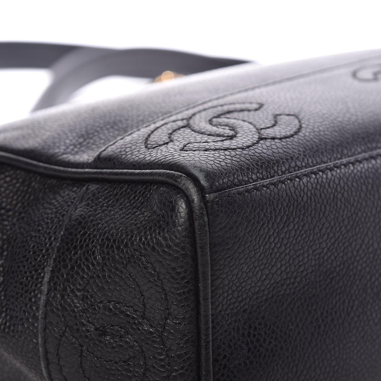 Chanel Caviar CC Shoulder Bag Black 8 of 14