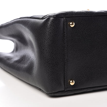 Chanel Caviar Quilted XL Grand Shopping Tote GST Black 9 of 11