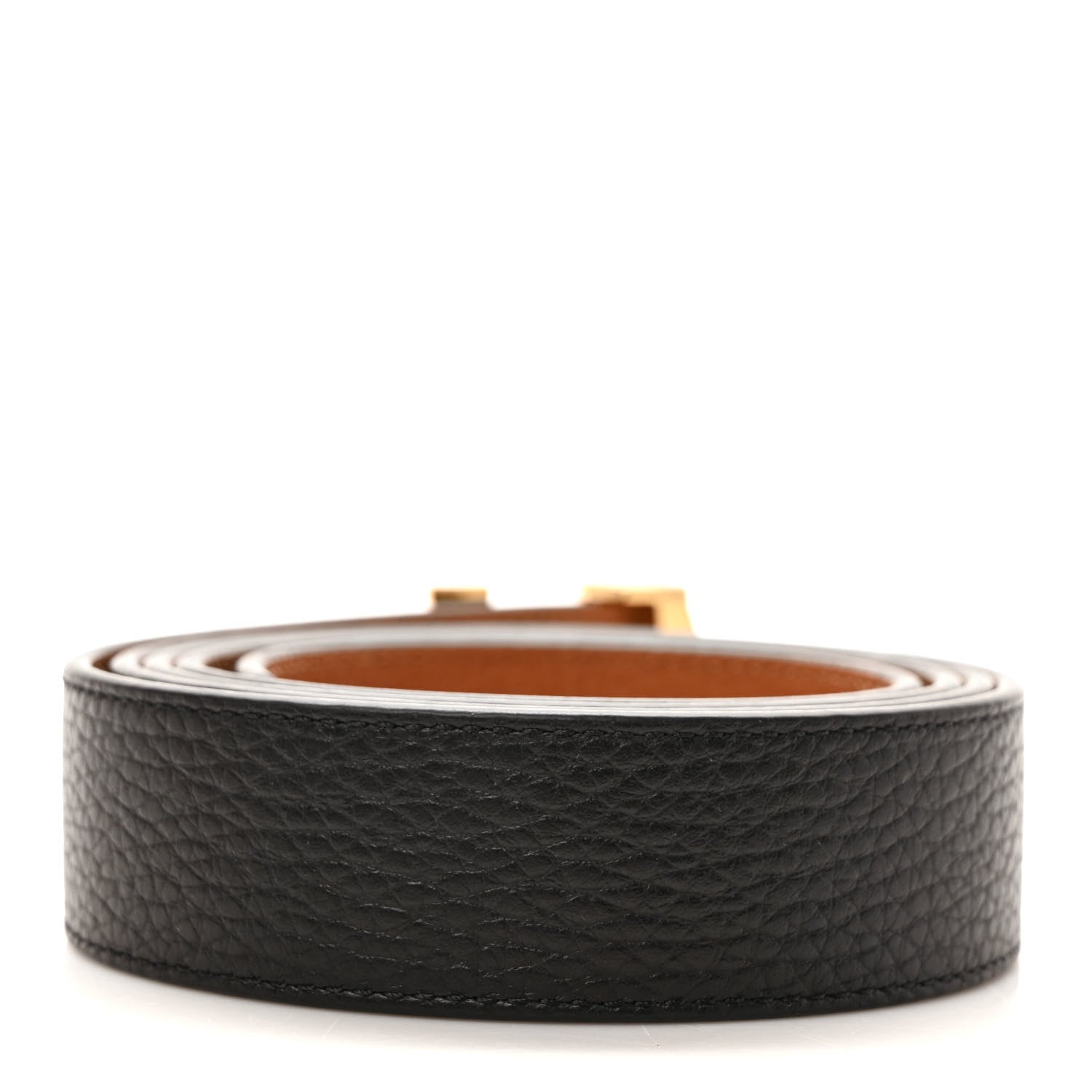 Louis Vuitton Taurillon Calfskin 30mm LV Initiales Reversible Belt 110 44 Black 2 of 4