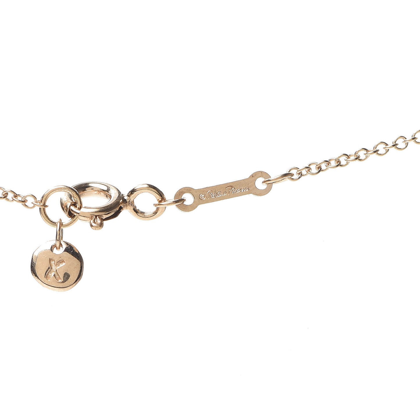 18K Rose Gold Paloma's Graffiti Love and Kisses Pendant Necklace