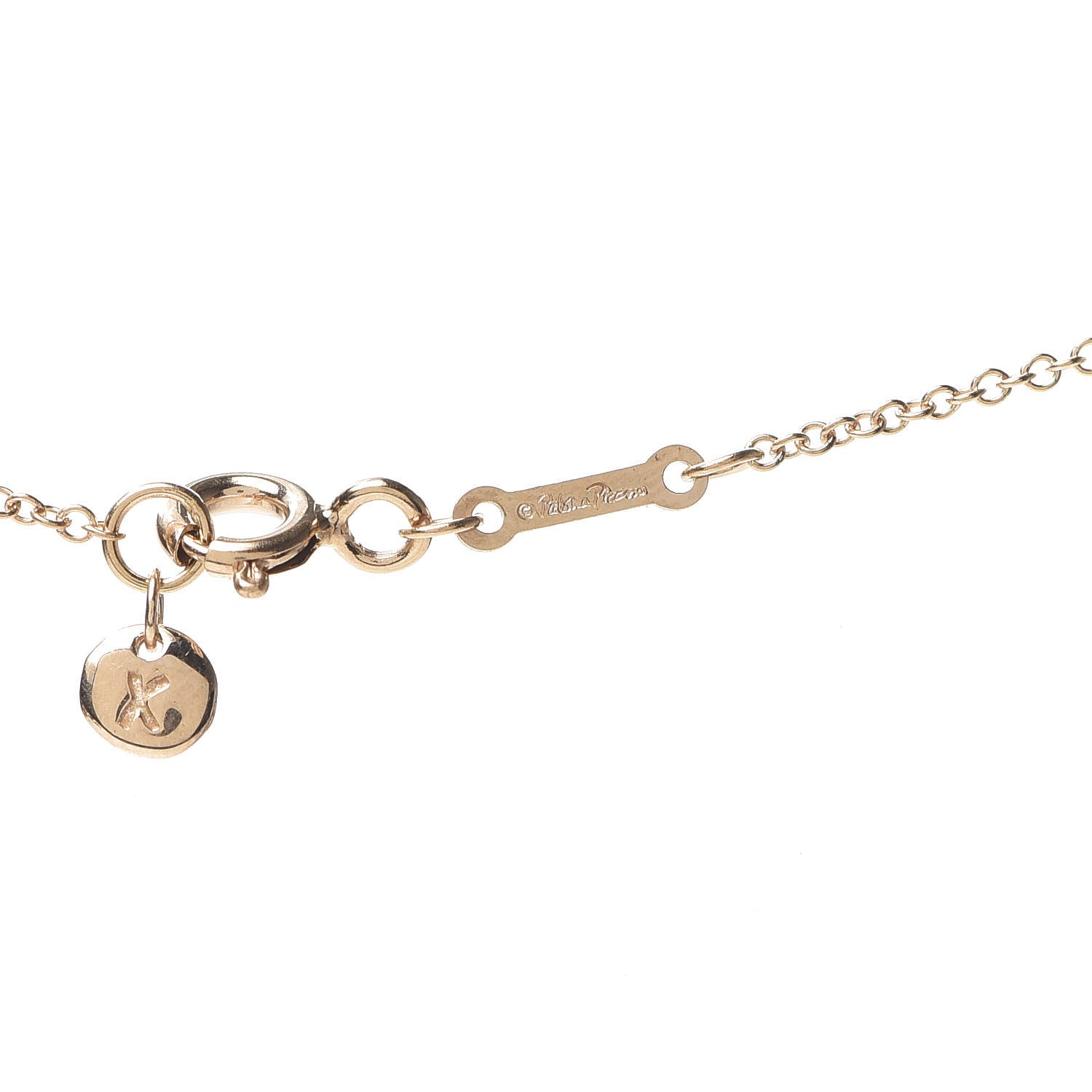 Tiffany 18K Rose Gold Paloma's Graffiti Love and Kisses Pendant Necklace 4 of 5