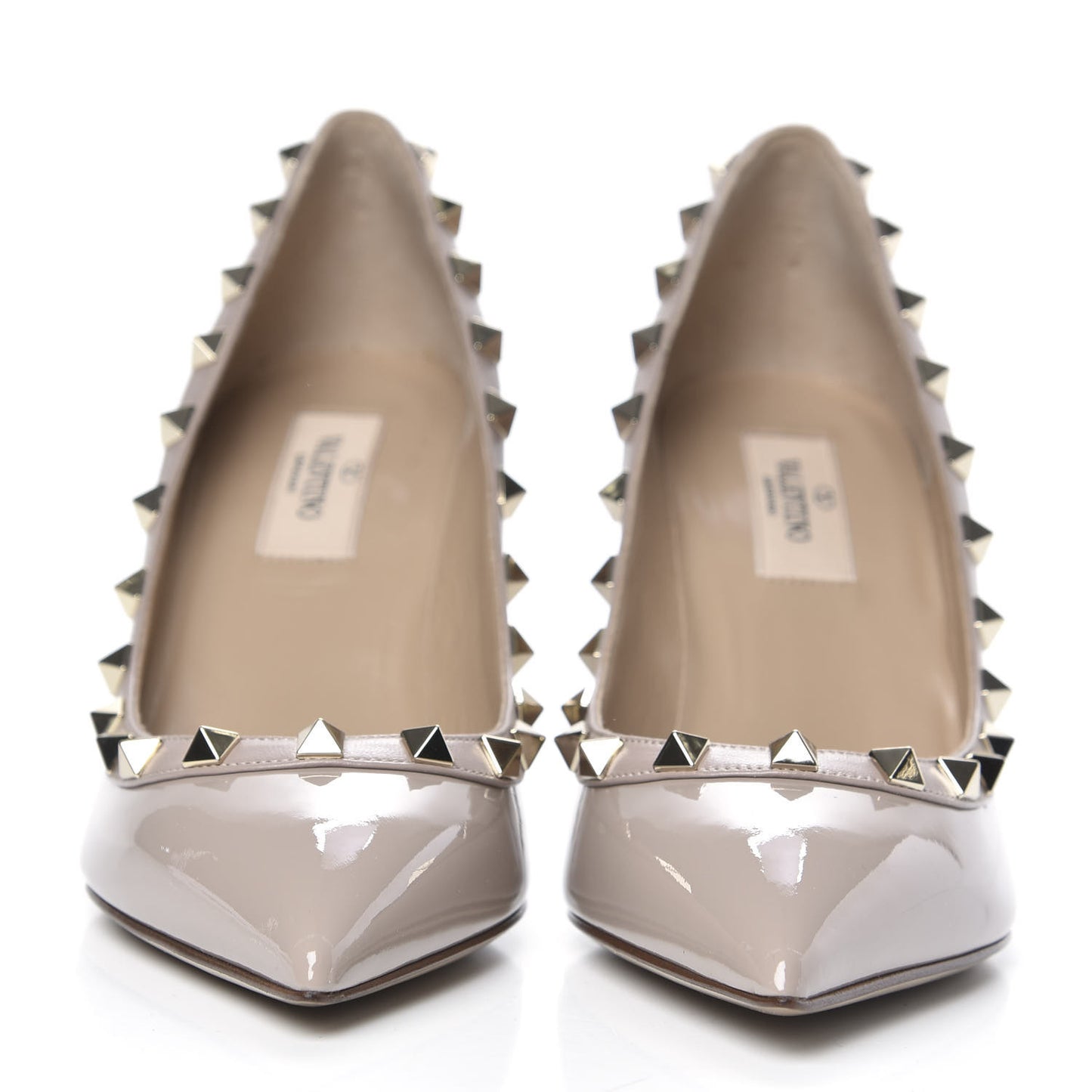 Patent Rockstud 85mm Pumps 36.5 Poudre