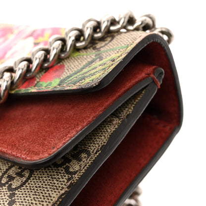 Gucci GG Supreme Monogram Blooms Mini Dionysus Shoulder Bag Beige Multicolor Dry Rose 12 of 14