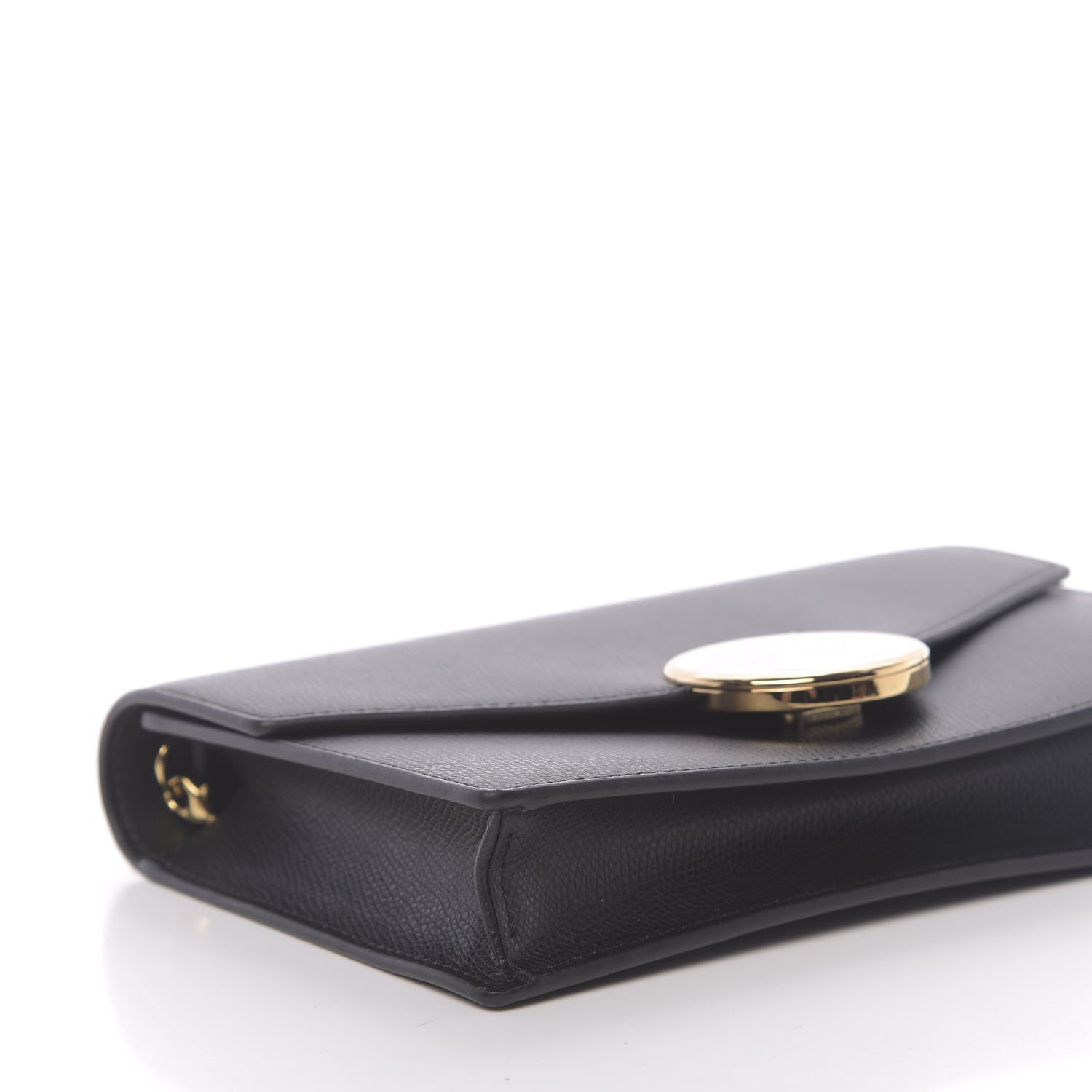 Fendi Vitello Cruise F is Fendi Medium Envelope Wallet on Chain Black 8 of 11