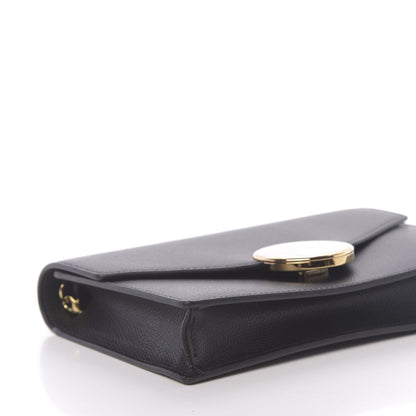 Fendi Vitello Cruise F is Fendi Medium Envelope Wallet on Chain Black 8 of 11
