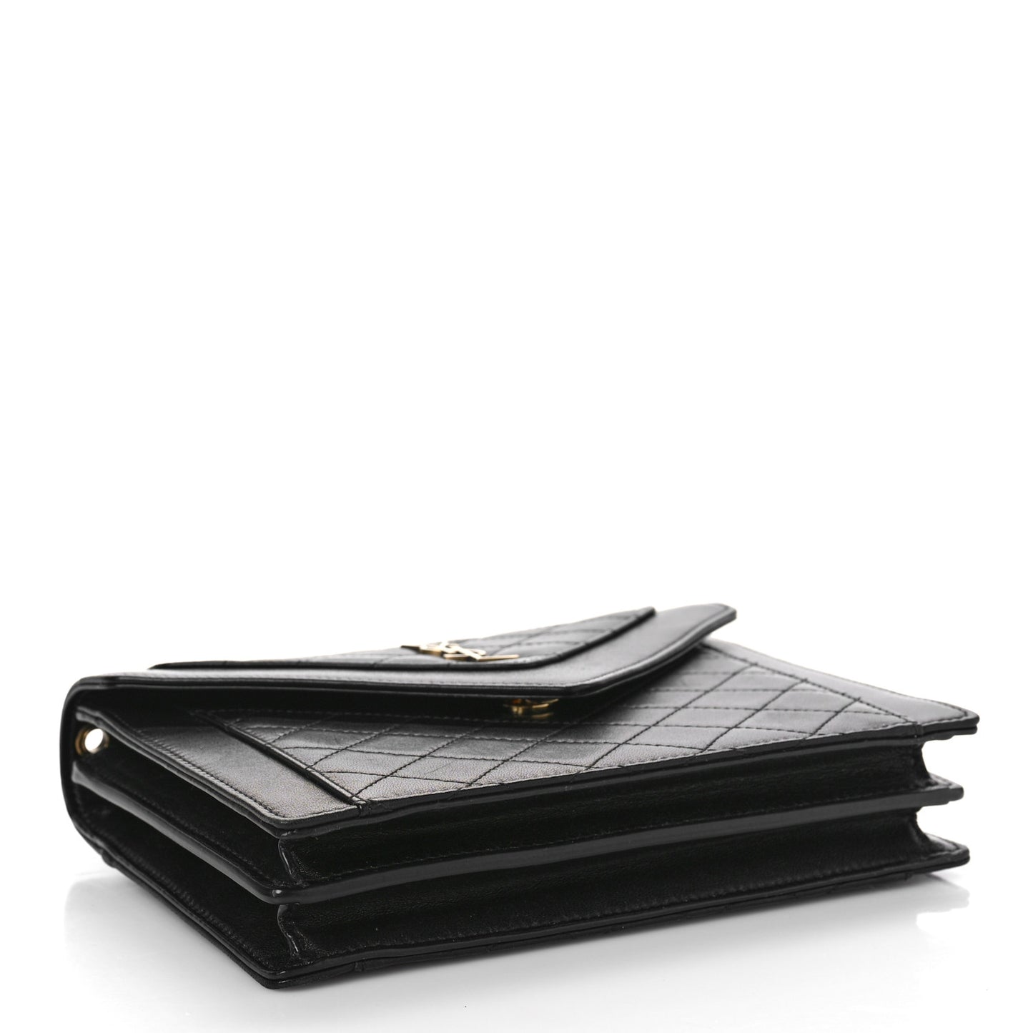 Lambskin Quilted Mini Gaby Satchel Black