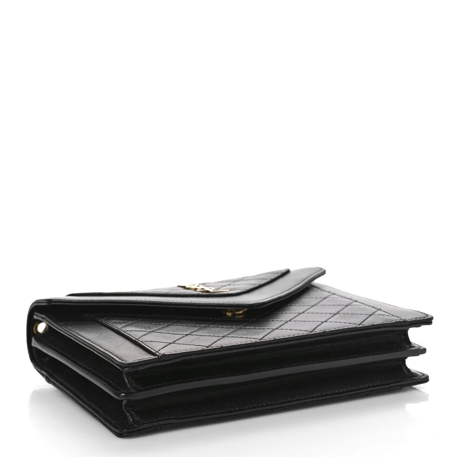 Saint Laurent Lambskin Quilted Mini Gaby Satchel Black 4 of 9