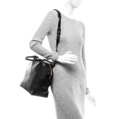 Alexander Wang Pebbled Calfskin Small Emile Soft Black Rose Gold Hardware 2 of 14