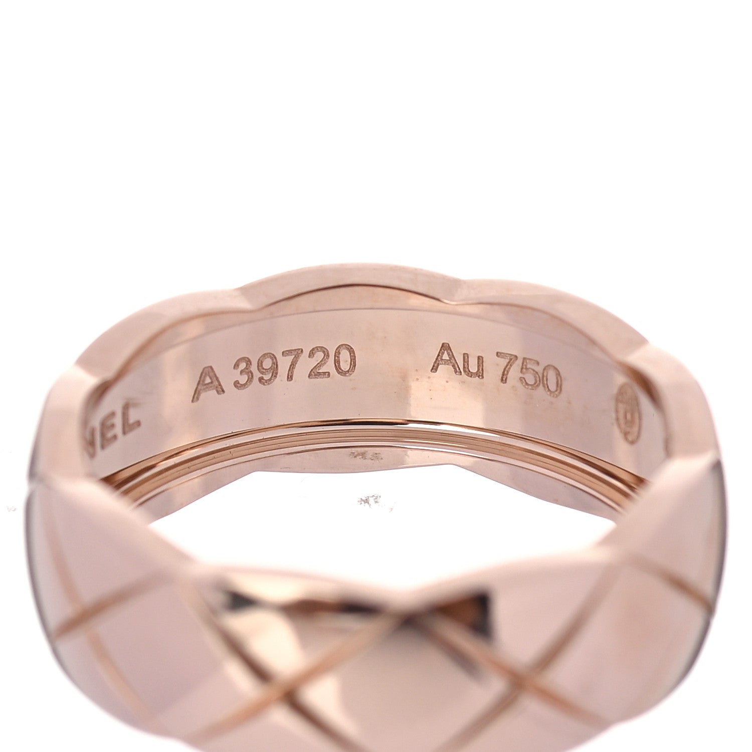 Chanel 18K Beige Gold Small Coco Crush Ring 53 6.5 5 of 7