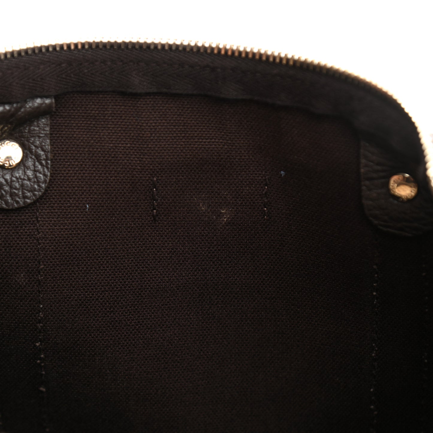 Crystal Monogram Medium Joy Boston Dark Brown