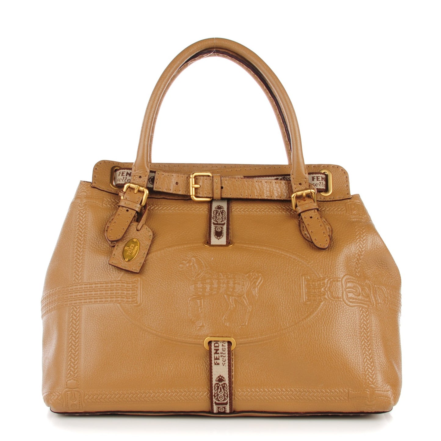 Cuoio Romano Selleria Large Villa Borghese Tote Brown