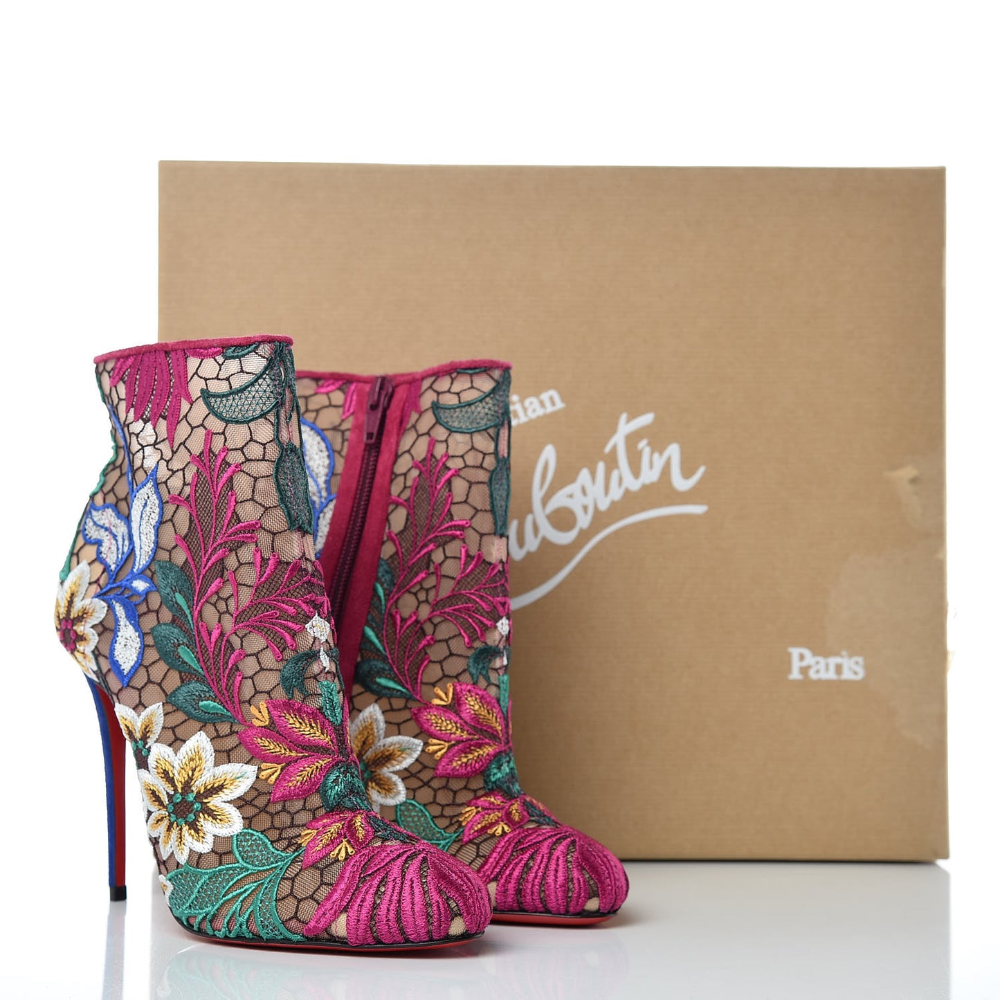 Mesh Guipure Wax LaceSuede Miss Tennis 100 Ankle Boots 37 Multicolor