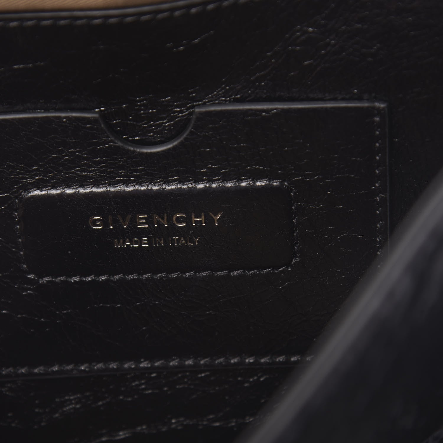 Givenchy Creased Patent Calfskin Medium ID Flap Black 6 of 9