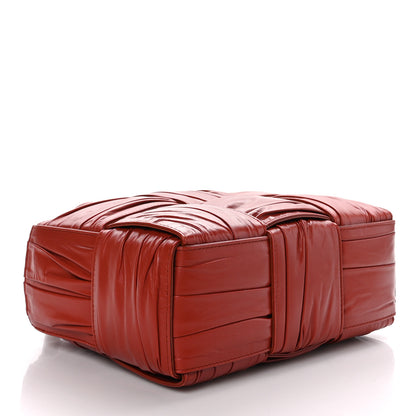 Bottega Veneta Foulard Intrecciato Pleated Mini Arco Tote Red 5 of 9