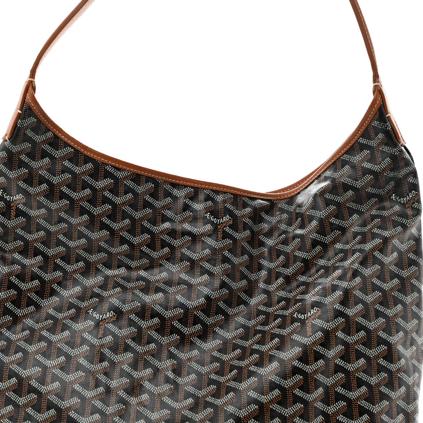 Goyardine Boheme Hobo Black Gold
