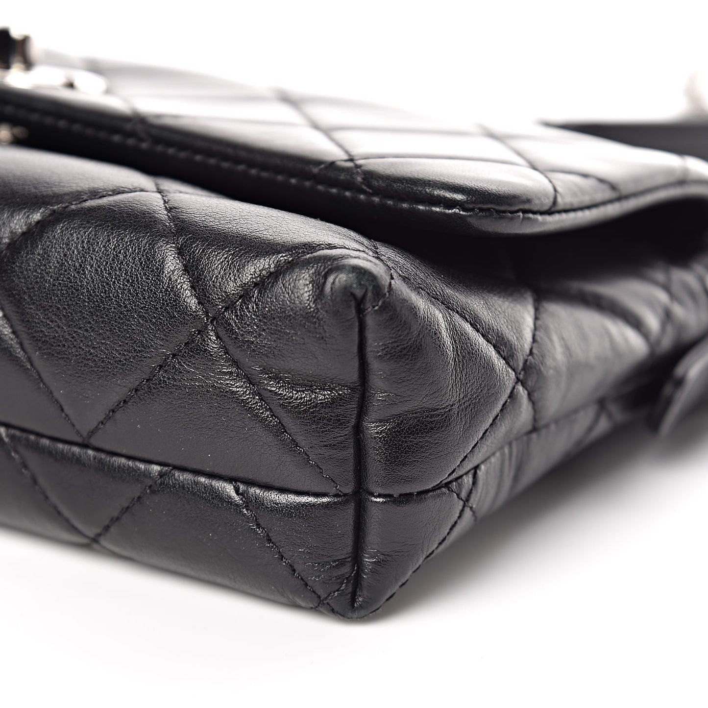 Lambskin Quilted Crossbody Black