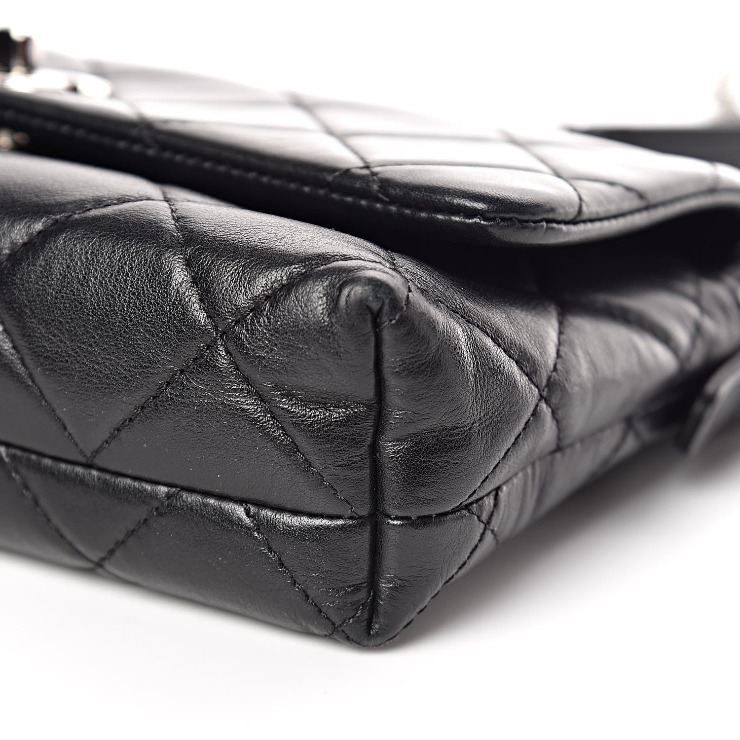 Chanel Lambskin Quilted Crossbody Black 6 of 13