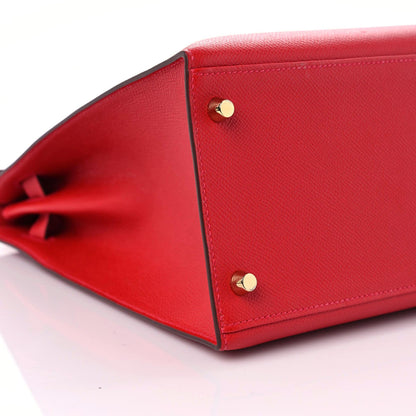 Hermes Epsom Kelly Sellier 35 Rouge Casaque 5 of 11