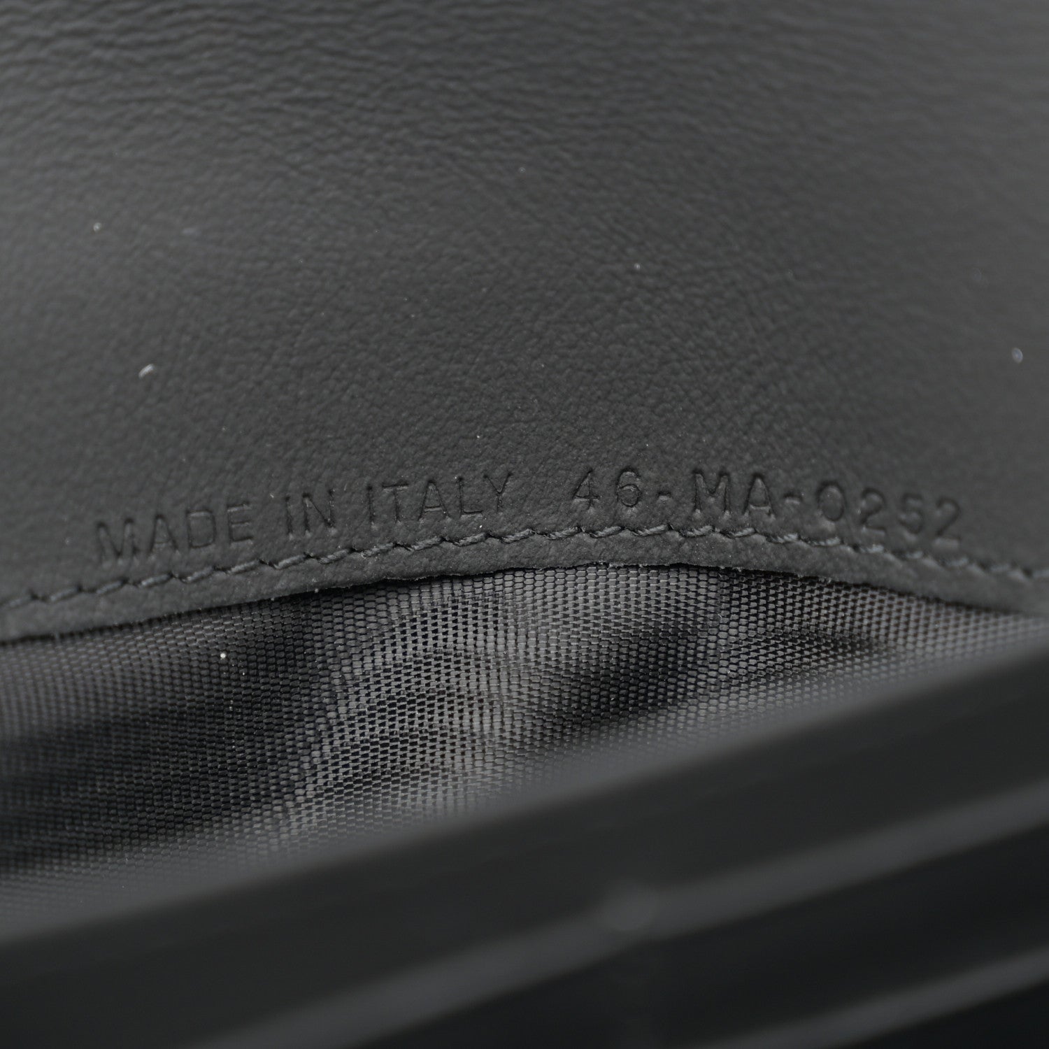 Christian Dior Ultra Matte Calfskin Saddle Chain Wallet Pouch Black 7 of 14