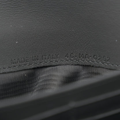 Christian Dior Ultra Matte Calfskin Saddle Chain Wallet Pouch Black 7 of 14