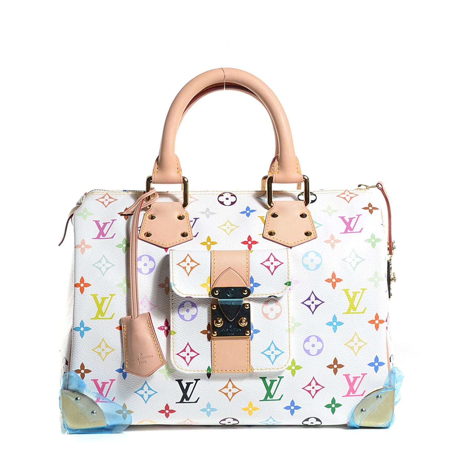 Monogram Multicolor Speedy 30 White