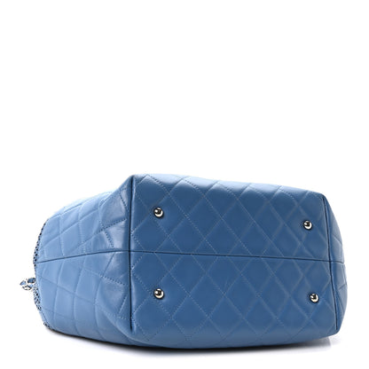 Chanel Calfskin Perforated Up In The Air North South Tote Blue 4 of 10