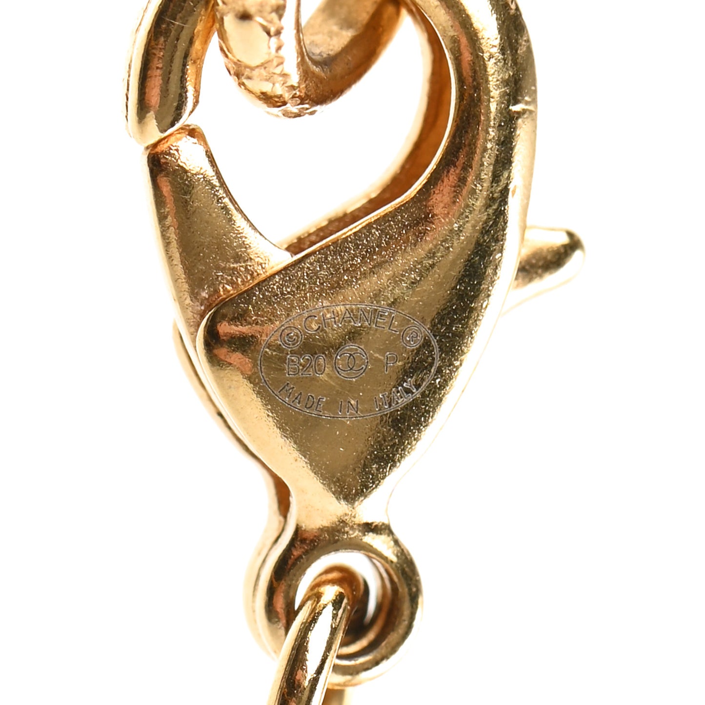 Metal Crystal 90's Icon Logo Bracelet Gold