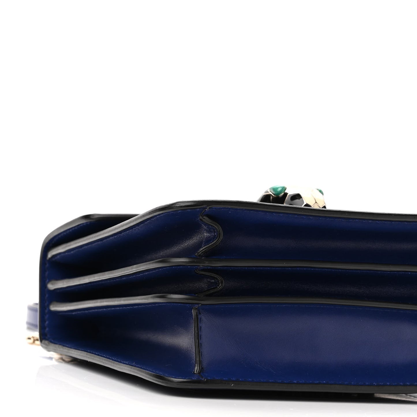 Calfskin Serpenti Forever Top Handle Blue