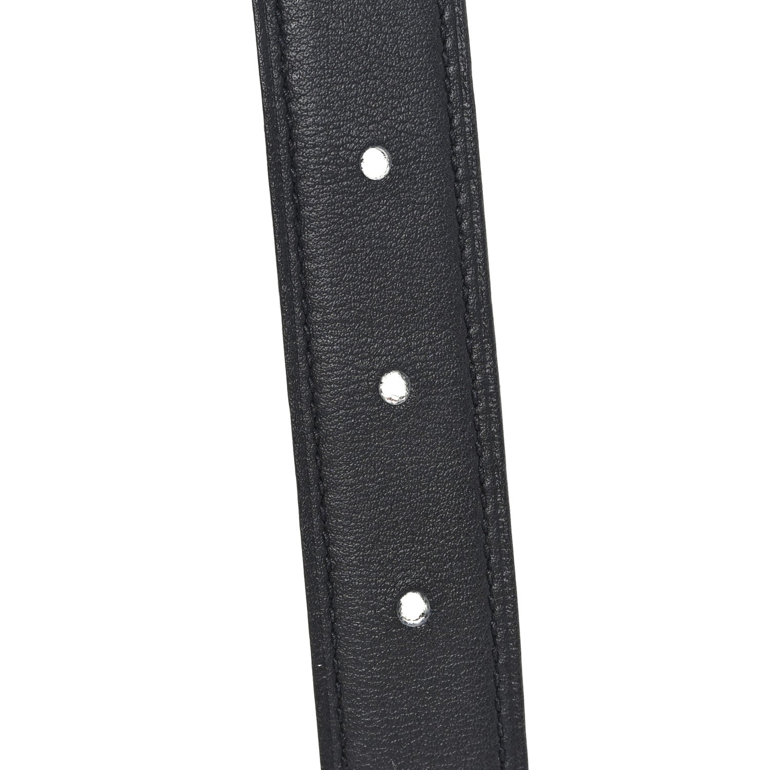 Hermes Swift Epsom 24mm Mini Constance H Belt 85 34 Black Etoupe 4 of 5