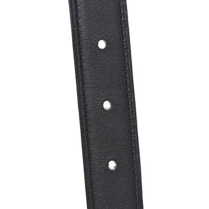 Hermes Swift Epsom 24mm Mini Constance H Belt 85 34 Black Etoupe 4 of 5