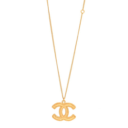 Chanel Metal CC Necklace Matte Gold 1 of 5