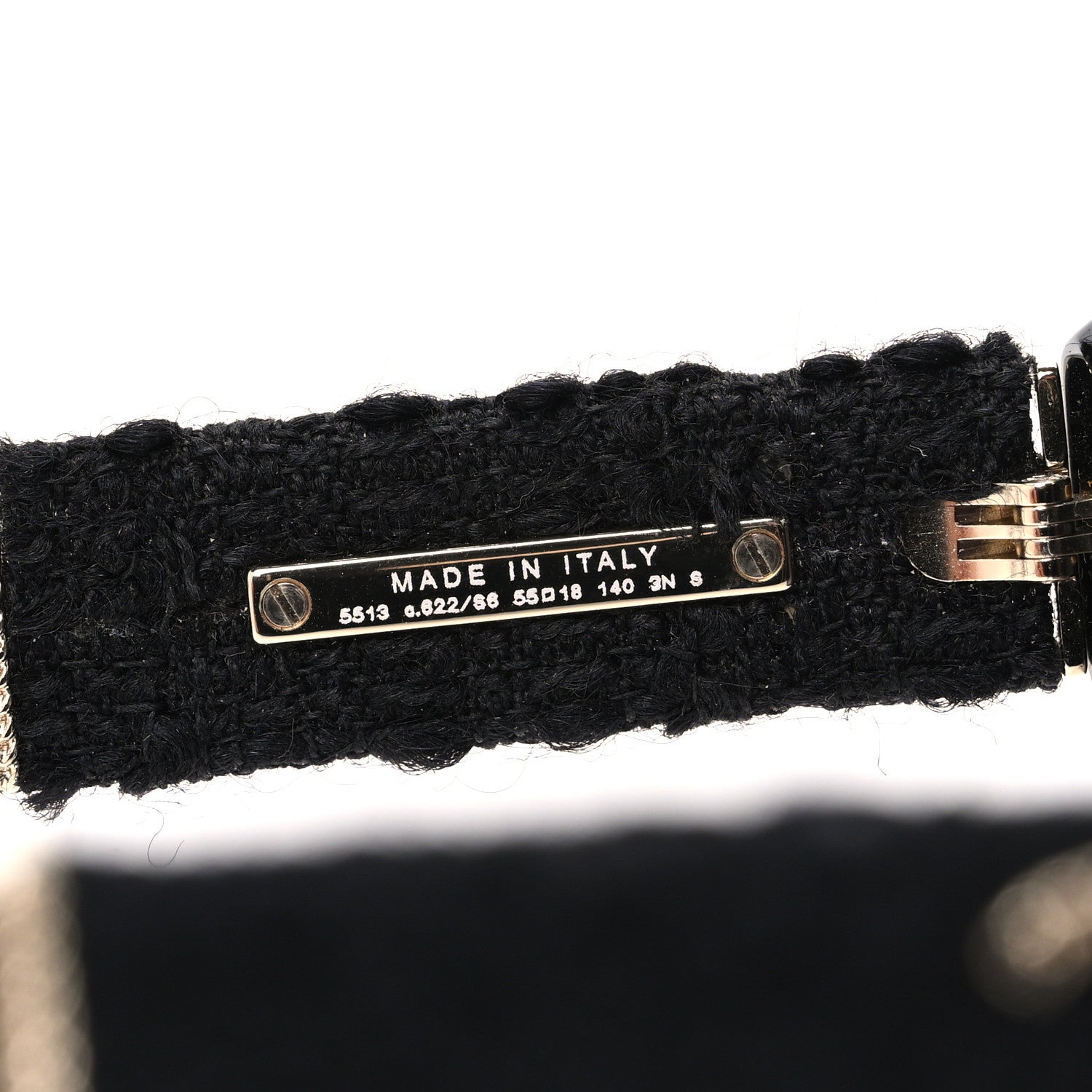 Chanel Acetate Tweed Wool CC Chain Sunglasses 5513 Black 6 of 8
