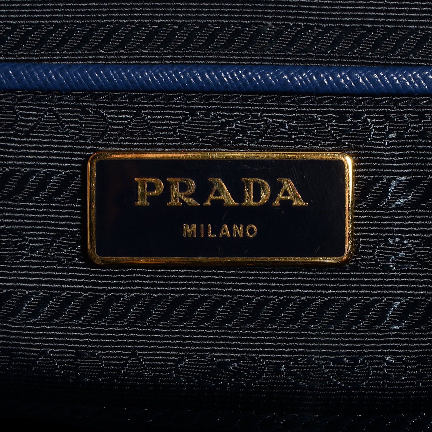 Prada Saffiano Lux Large Tote Bluette 6 of 10