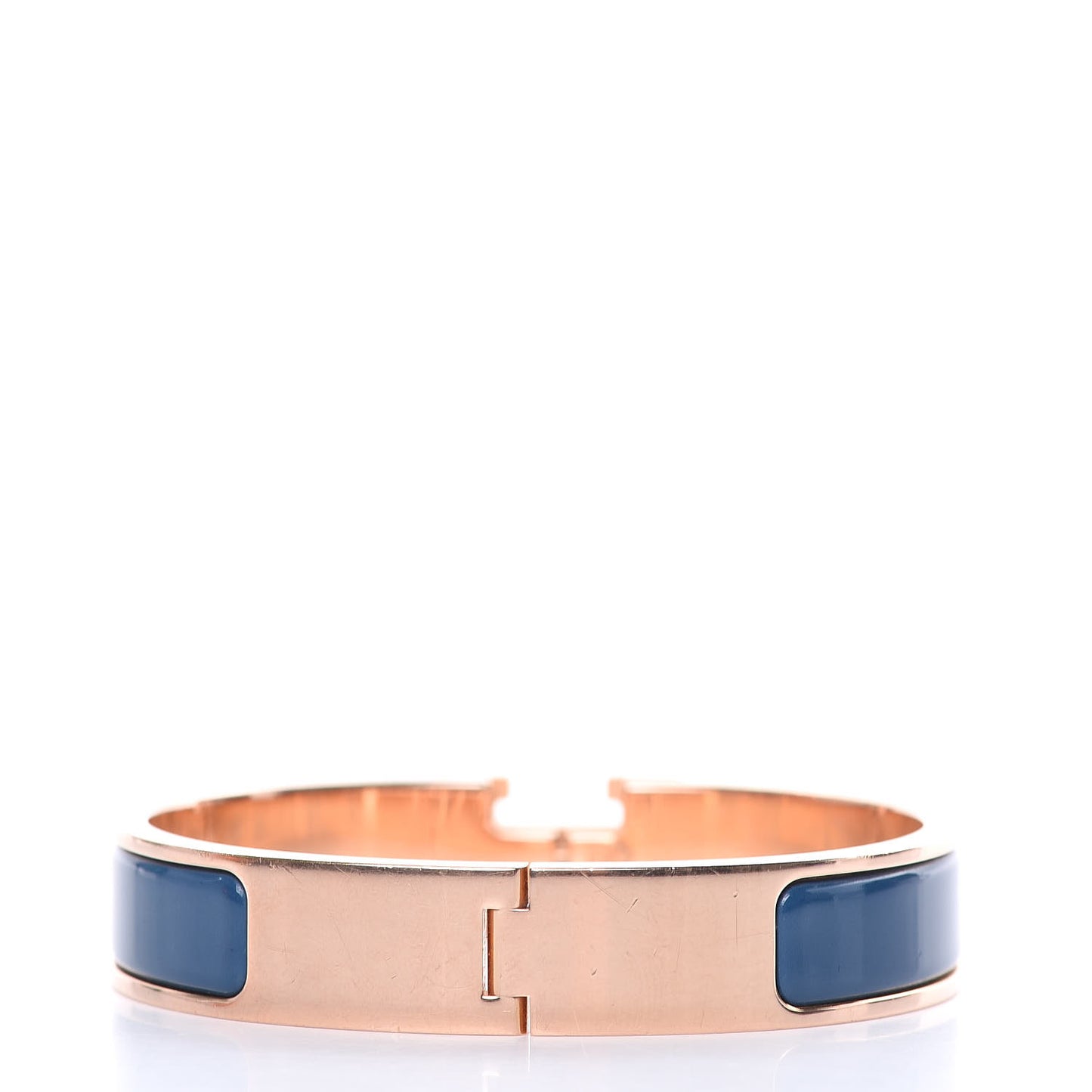 Enamel Narrow Clic Clac H Bracelet PM Bleu De Genes