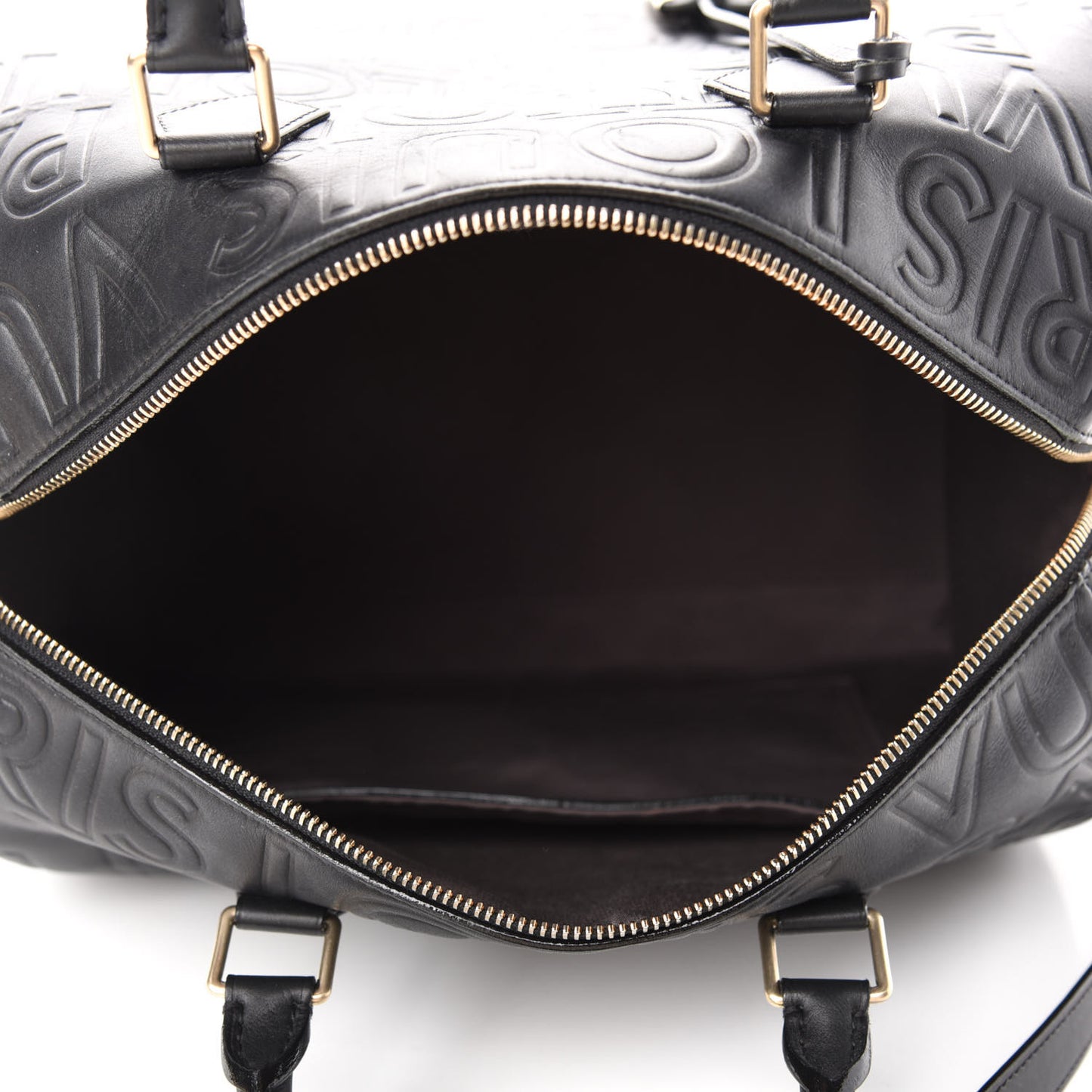 Calfskin Embossed Speedy Cube 30 Black