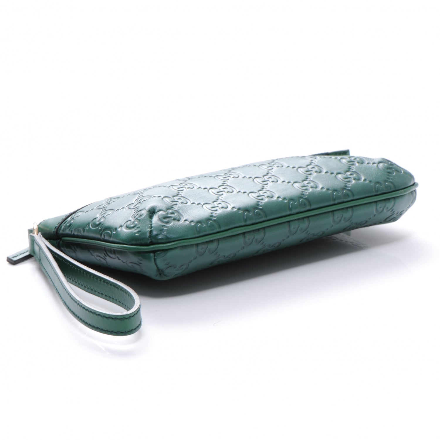 Gucci Guccissima Wristlet Green 4 of 7