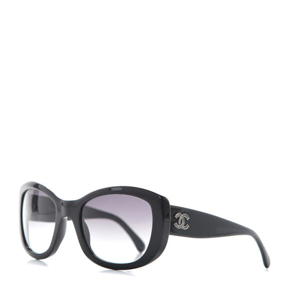 Chanel Acetate CC Sunglasses 40938 Black 1 of 8