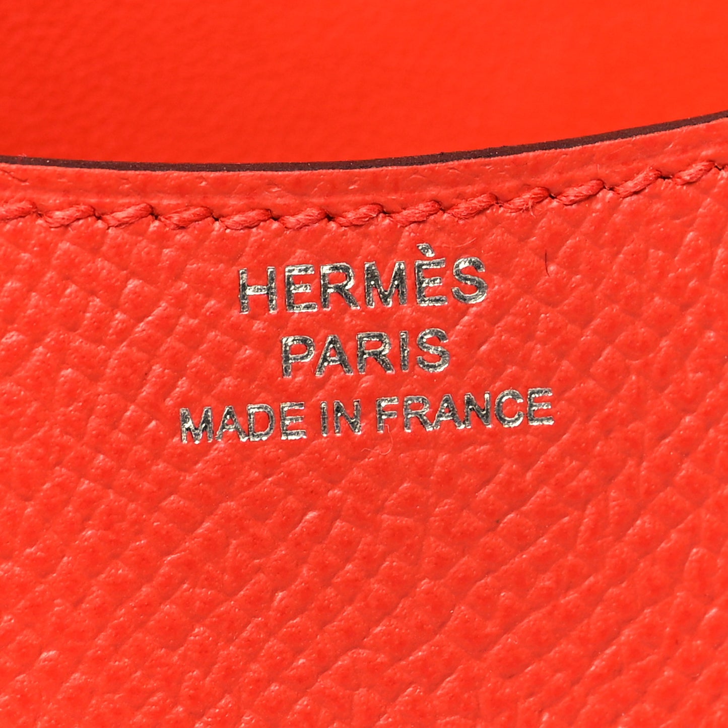 Epsom Enamel Constance Slim Wallet Capucine Sanguine