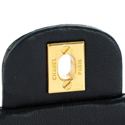 Chanel Lambskin Quilted Small Double Flap Black 5 of 9