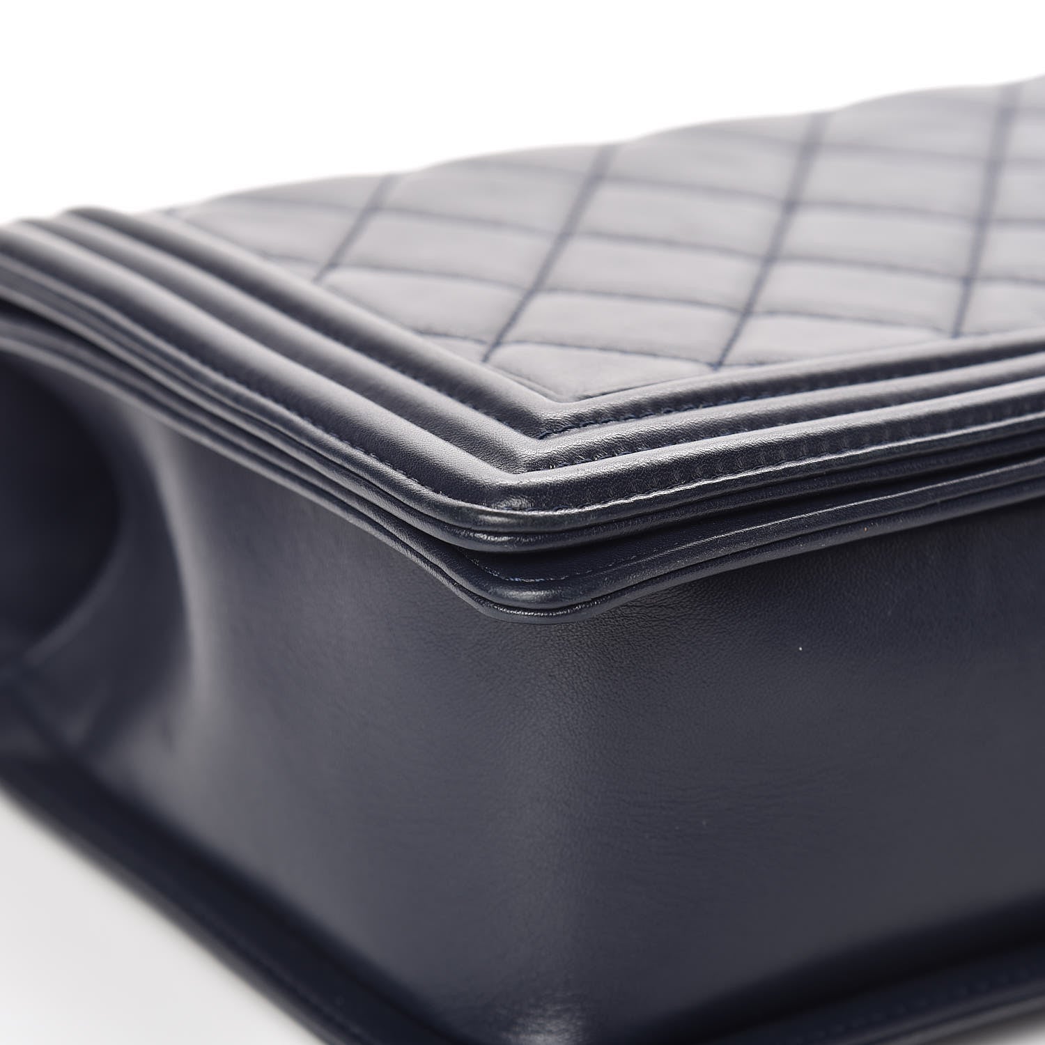 Chanel Lambskin Quilted New Medium Boy Flap Navy 17 of 26