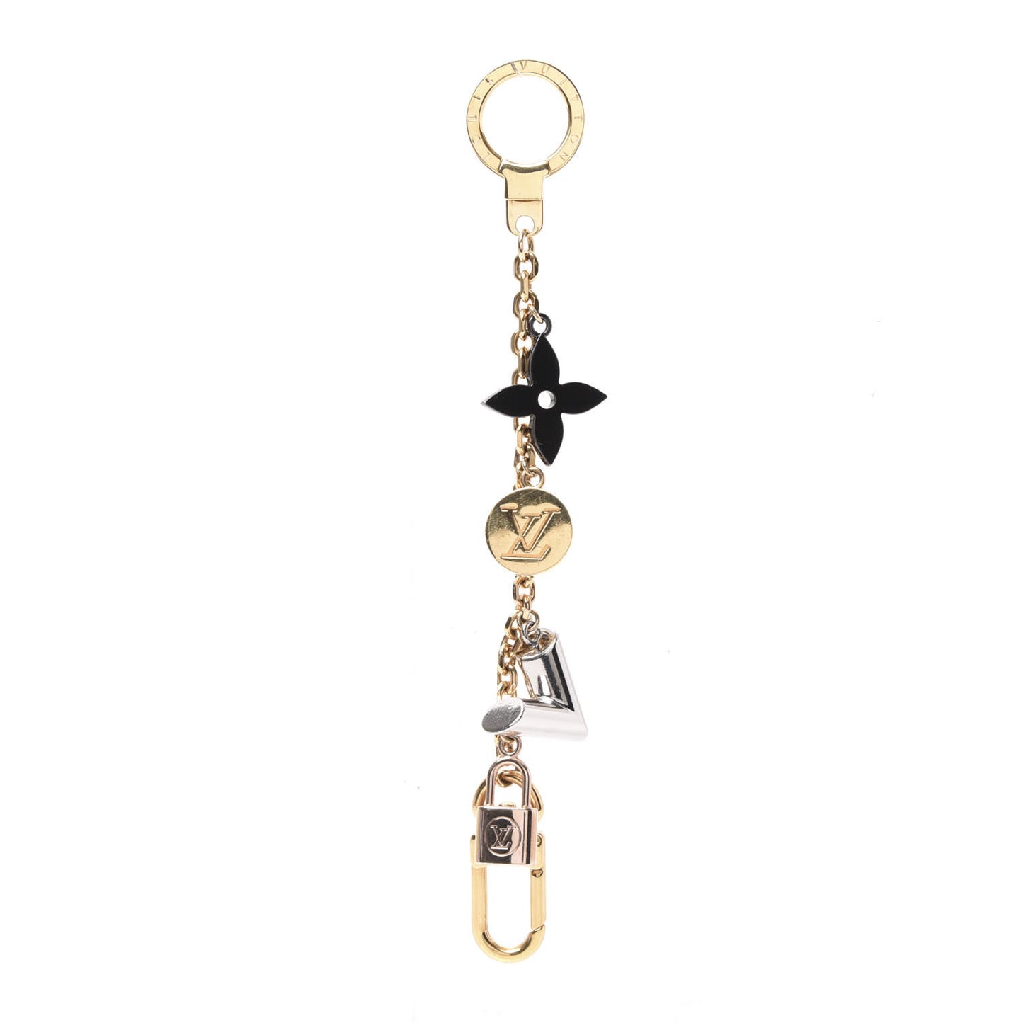 Metal Kaleido V Bag Chain Charm