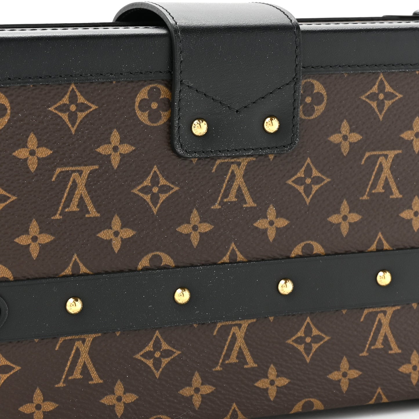 Monogram Chain Petite Malle Black