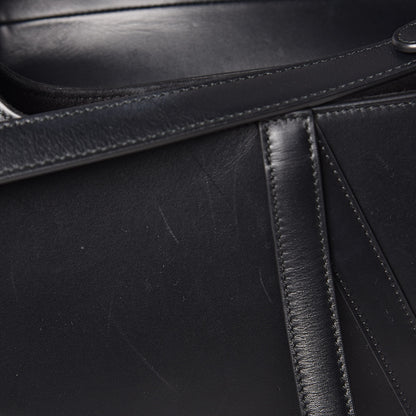 Christian Dior Calfskin Saddle Bag Black 8 of 12