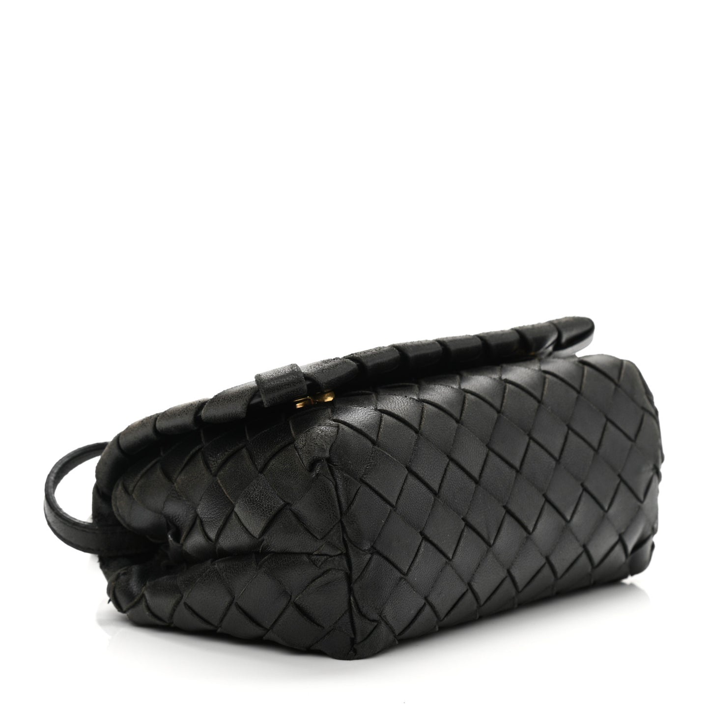 Nappa Intrecciato Mini Crossbody Bag Black