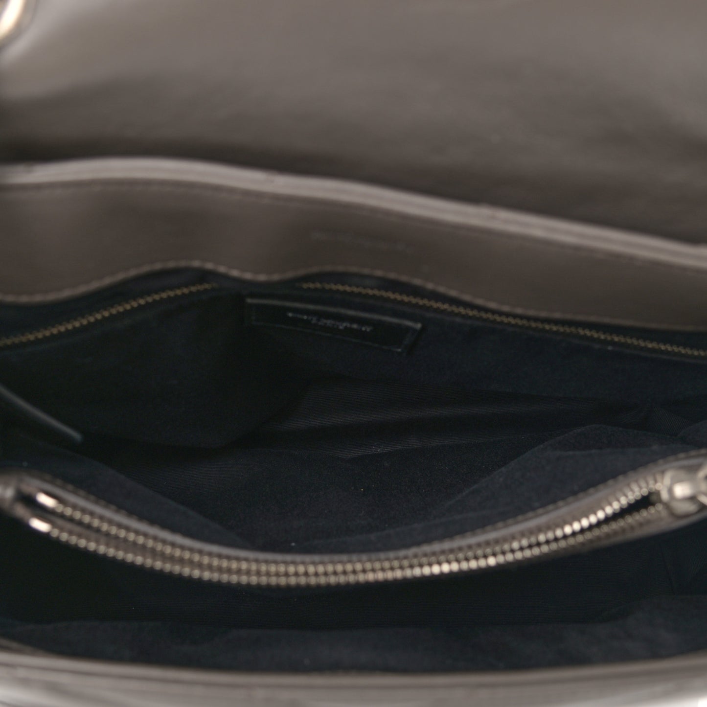 Calfskin Y Quilted Monogram Small Loulou Chain Satchel Pebble