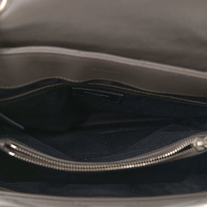 Saint Laurent Calfskin Y Quilted Monogram Small Loulou Chain Satchel Pebble 4 of 14