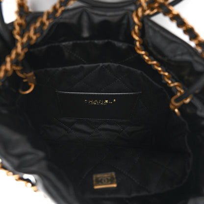 Chanel Shiny Calfskin Quilted Mini Chanel 22 Black 5 of 10